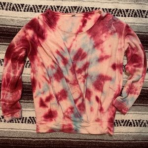 free people tie-dyed sweatshirt